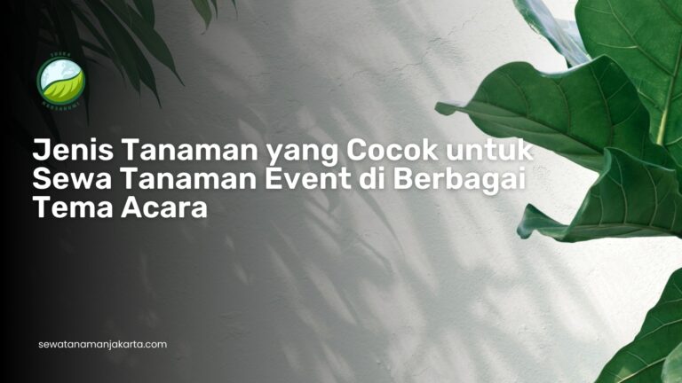 sewa tanaman event