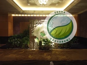 dekorasi tanaman acara untuk background foto